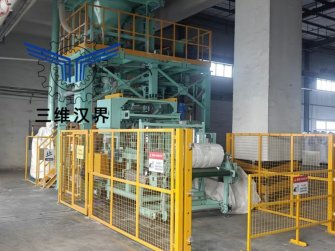 內蒙古包頭海平面定制的全自動(dòng)噸袋包裝機安裝測試完畢